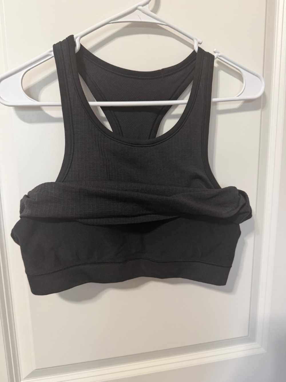 Lululemon Racerback Tank Ribbed Black - Picture 3 of 5